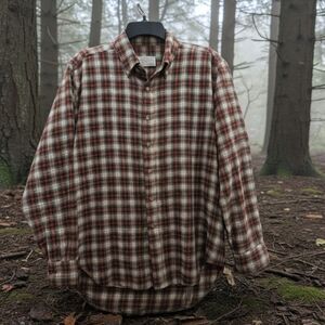 Viyella Plaid Woven In Scotland Wool Blend Flannel VTG WY Outfitters USA Gorp L